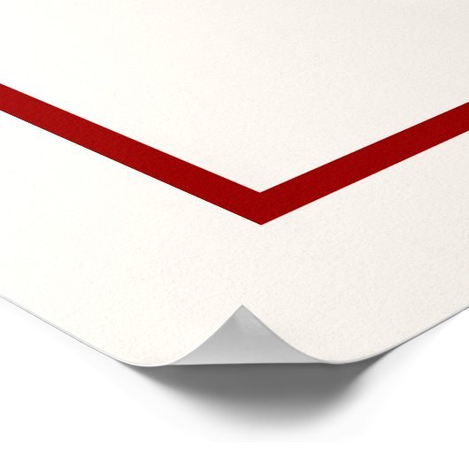 シンプルミニマル二中国の重幸結婚せ ポスター (角)