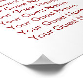 シンプルミニマル二中国の重幸結婚せ ポスター (角)