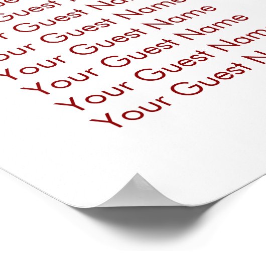 シンプルミニマル二中国の重幸結婚せ ポスター (角)