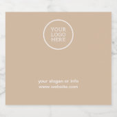 シンプルミニマル会社のロゴ |企業の | リキュールボトルラベル (シングルラベル)