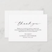 シンプルミニマル伝統的クラシック サンキューカード (正面/裏面)