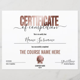 シンプルミニマル修了証