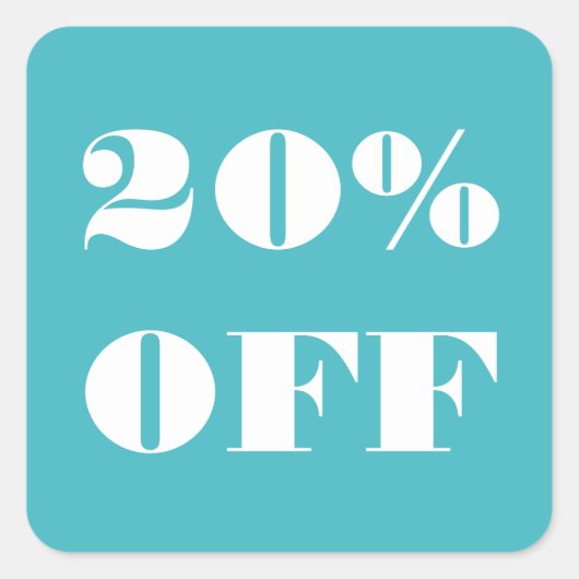 シンプルミニマル値引販売価格事業 スクエアシール (正面)