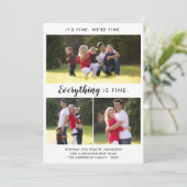 シンプルミニマル全てクリスマス素晴らし写真 シーズンカード (スタンド正面)