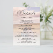 シンプルミニマル写真の結婚詳細カード エンクロージャーカード (スタンド正面)