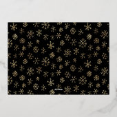 シンプルミニマル写真クリスマス 箔シーズンカード (裏面)