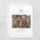 シンプルミニマル写真モダンクリスマスカード シーズンカード (正面)