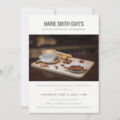 シンプルミニマル写真事業グランドオープニング招待状 サンキューカード (正面)