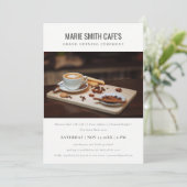 シンプルミニマル写真事業グランドオープニング招待状 サンキューカード (スタンド正面)