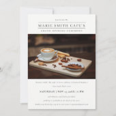 シンプルミニマル写真事業グランドオープニング招待状 サンキューカード (正面)