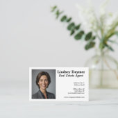 シンプルミニマル写真実在財 名刺 (スタンド正面)