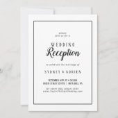 シンプルミニマル写真披露宴専用フレーム 招待状 (正面)