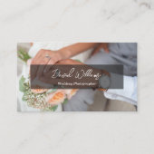 シンプルミニマル写真撮影者QRコード 名刺 (正面)