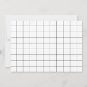 シンプルミニマル写真日付の大きな名前を保存 セーブザデート (裏面)