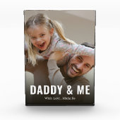 シンプルミニマル写真書道パパと私 フォトブロック (正面)