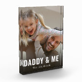 シンプルミニマル写真書道パパと私 フォトブロック (左)