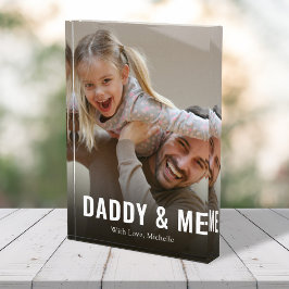 シンプルミニマル写真書道パパと私 フォトブロック