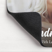 シンプルミニマル写真書道祖母と私 マウスパッド (コーナー)