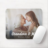 シンプルミニマル写真書道祖母と私 マウスパッド (マウス)