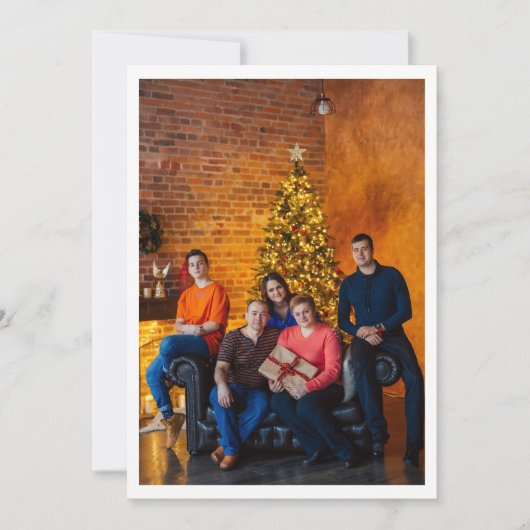 シンプルミニマル写真書道 シーズンカード (正面)