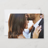 シンプルミニマル写真結婚のサンキューカード サンキューカード (正面)