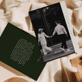 シンプルミニマル写真結婚のサンキューカード サンキューカード