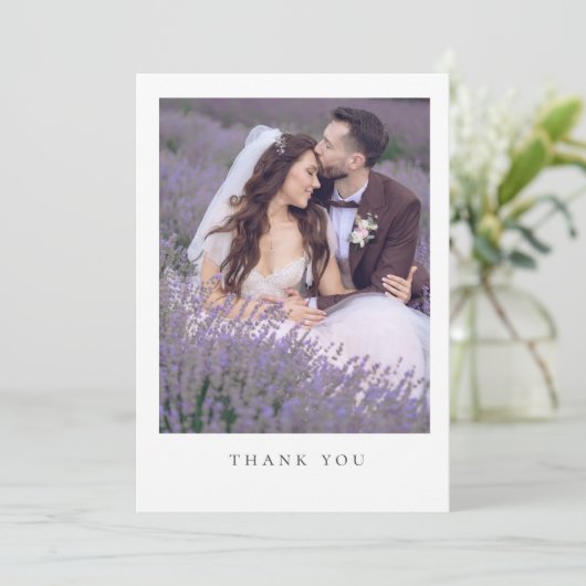 シンプルミニマル写真結婚のメッセージ (スタンド正面)