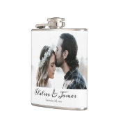 シンプルミニマル写真結婚名 フラスク (左)