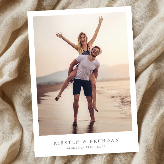 シンプルミニマル写結婚真 セーブザデート