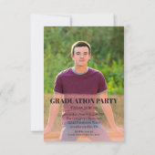 シンプルミニマル卒業党 招待状 (裏面)