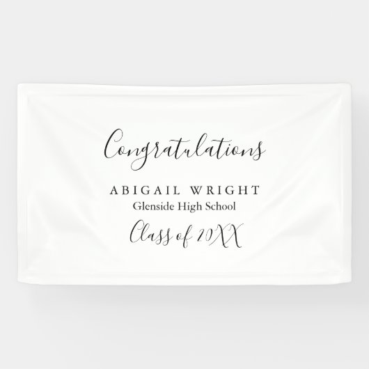 シンプルミニマル卒業党 横断幕 (横)