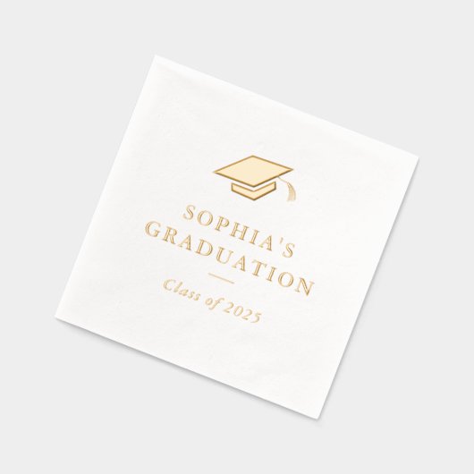 シンプルミニマル卒業党 箔ナプキン (左)