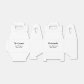 シンプルミニマル卒業生の名前モダン区分 フェイバーボックス (折り畳みなし)