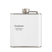 シンプルミニマル卒業生の名前モダン区分 フラスク (裏面)