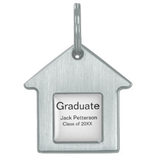 シンプルミニマル卒業生の名前モダン区分 ペットネームタグ