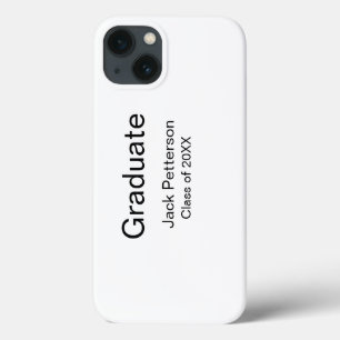 シンプルミニマル卒業生の名前モダン区分 iPhone 13ケース