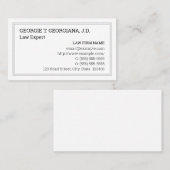 シンプルミニマル及び名刺 名刺 (正面/裏面)