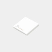 シンプルミニマル可愛い四葉クローバー ポストイット (アングル)