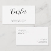 シンプルミニマル名刺 名刺 (正面/裏面)