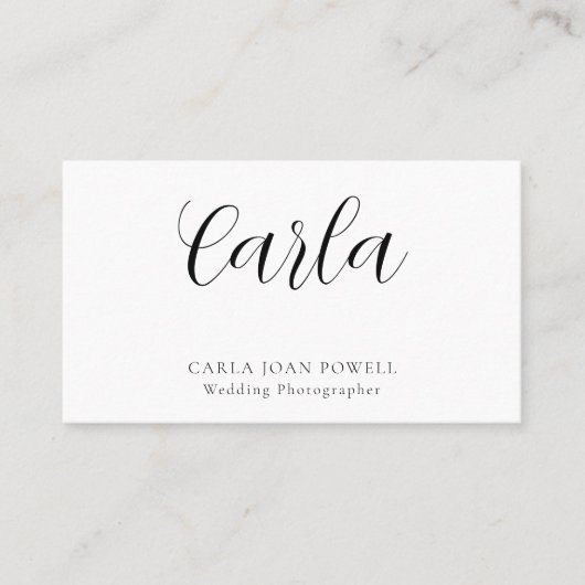 シンプルミニマル名刺 名刺 (正面)