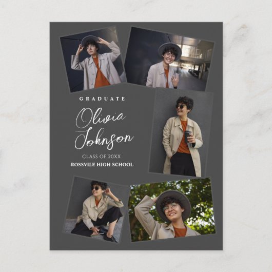 シンプルミニマル大学院Grey 6写真発表 ポストカード (正面)