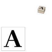 シンプルミニマル大文字ウッドアートスタンプ ラバースタンプ (押印)