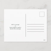 シンプルミニマル家族ポートクリスマスフォト シーズンポストカード (裏面)