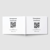 シンプルミニマル寄付金結婚のq rタラ ゲストブック (全面)