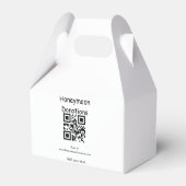 シンプルミニマル寄付金結婚のq rタラ フェイバーボックス (裏面サイド)