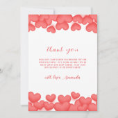 シンプルミニマル小さな甘い赤ちゃんシャワー サンキューカード (正面)