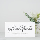 シンプルミニマル小口商品券 (スタンド正面)