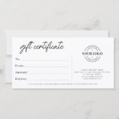 シンプルミニマル小口商品券 (裏面)