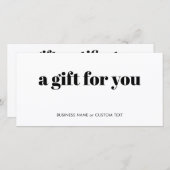 シンプルミニマル小口商品券 (正面/裏面)