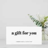 シンプルミニマル小口商品券 (スタンド正面)